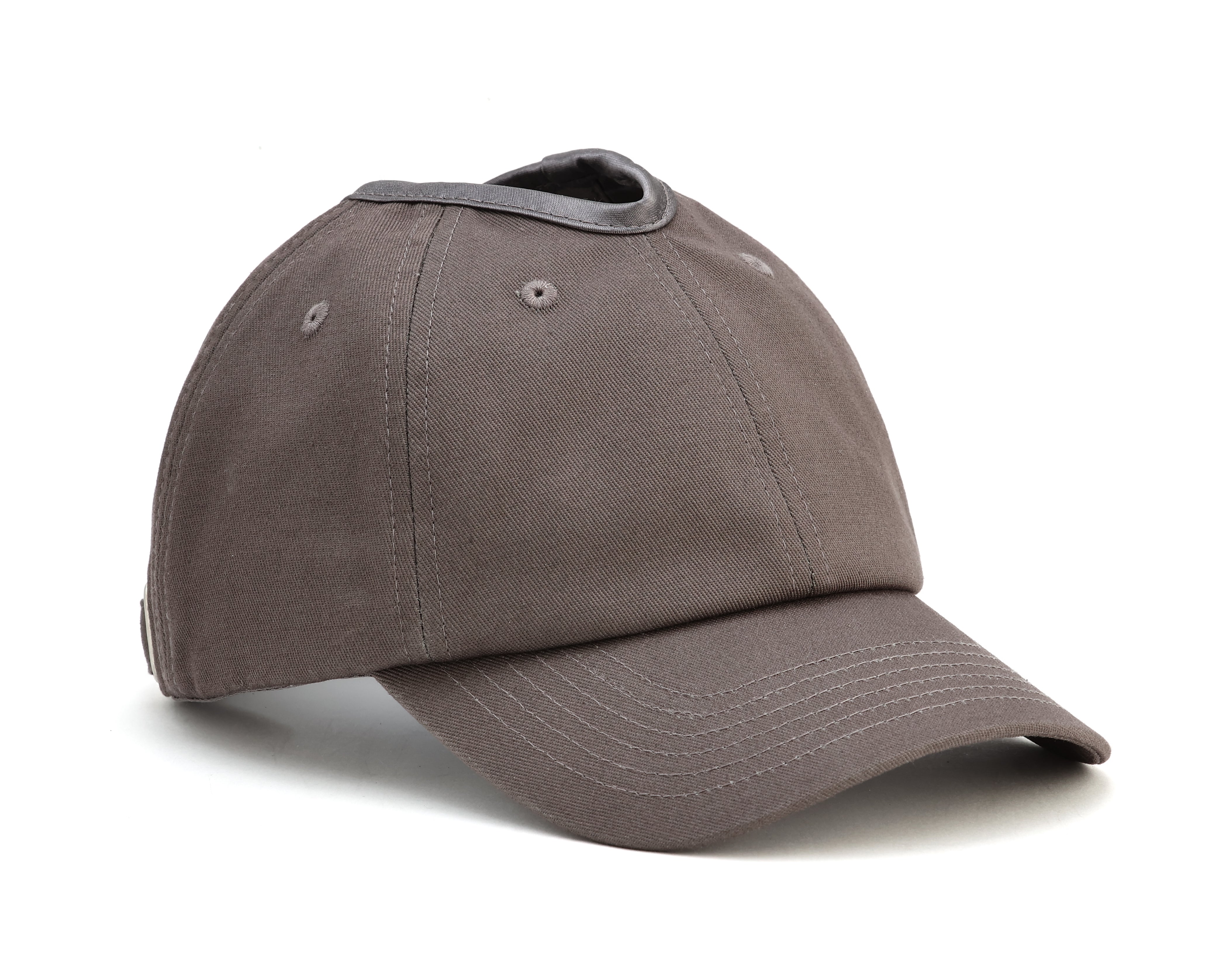 PNT: satin-lined high ponytail hat for women