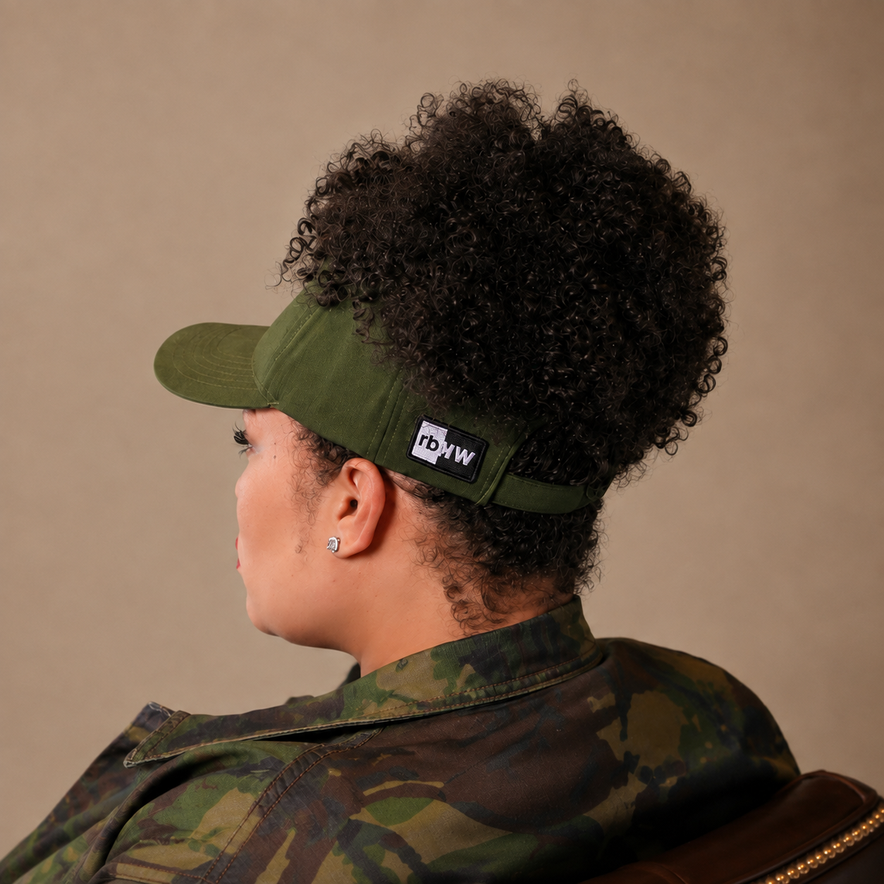 LAZ: Satin-Lined High Ponytail Hat for Textured Hair