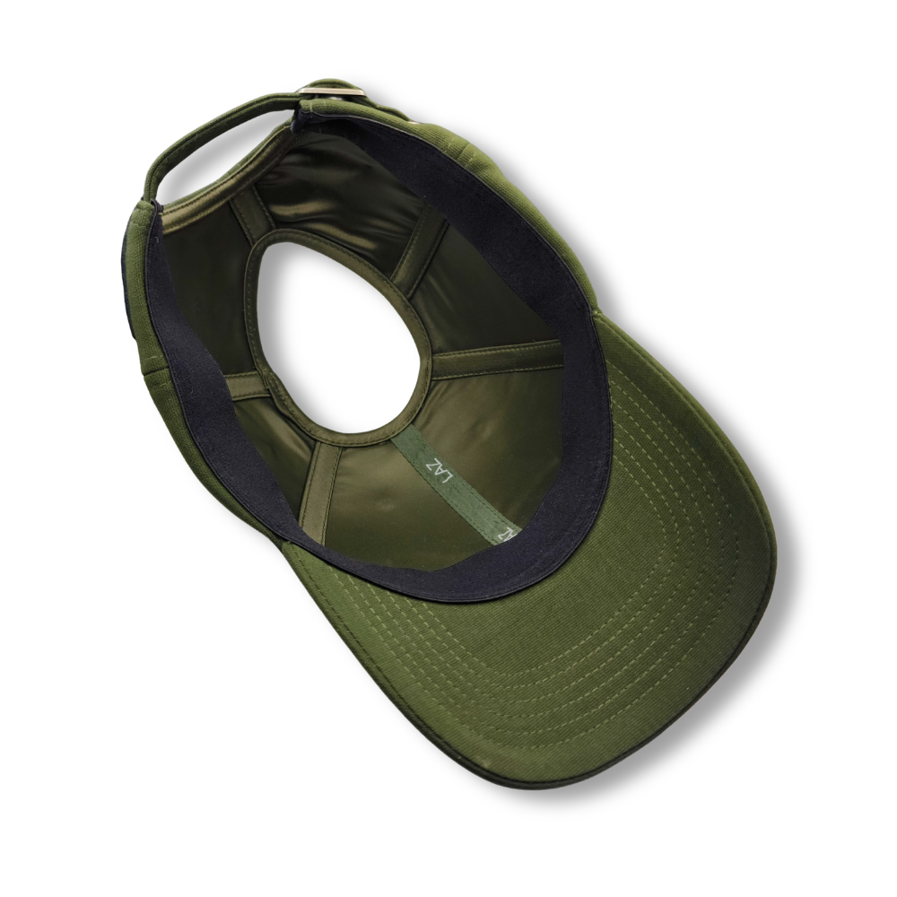 LAZ: Satin-Lined High Ponytail Hat for Textured Hair