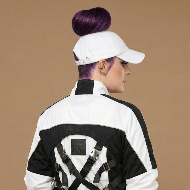 PNT: Satin-Lined High Ponytail Hat for Women