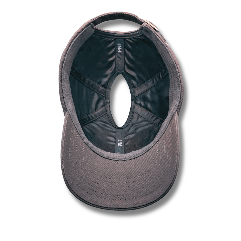 PNT: Satin-Lined High Ponytail Hat for Women