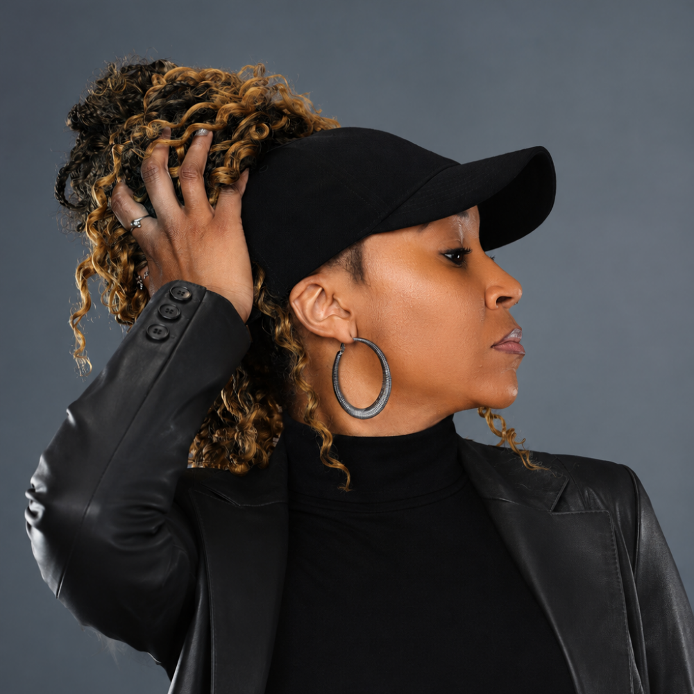 LAZ: Satin-Lined High Ponytail Hat for Textured Hair