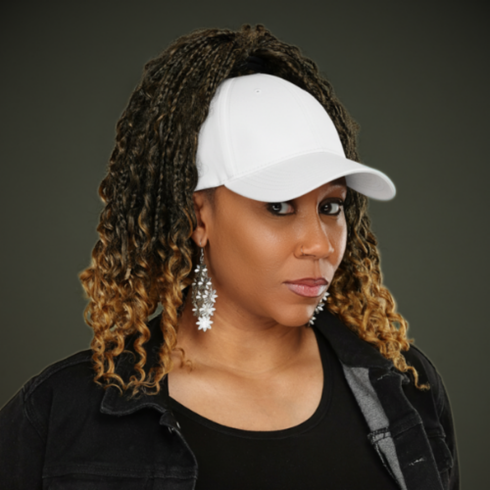 LAZ: Satin-Lined High Ponytail Hat for Textured Hair