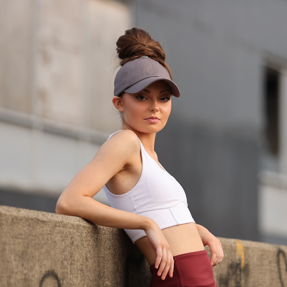 PNT: Satin-Lined High Ponytail Hat for Women