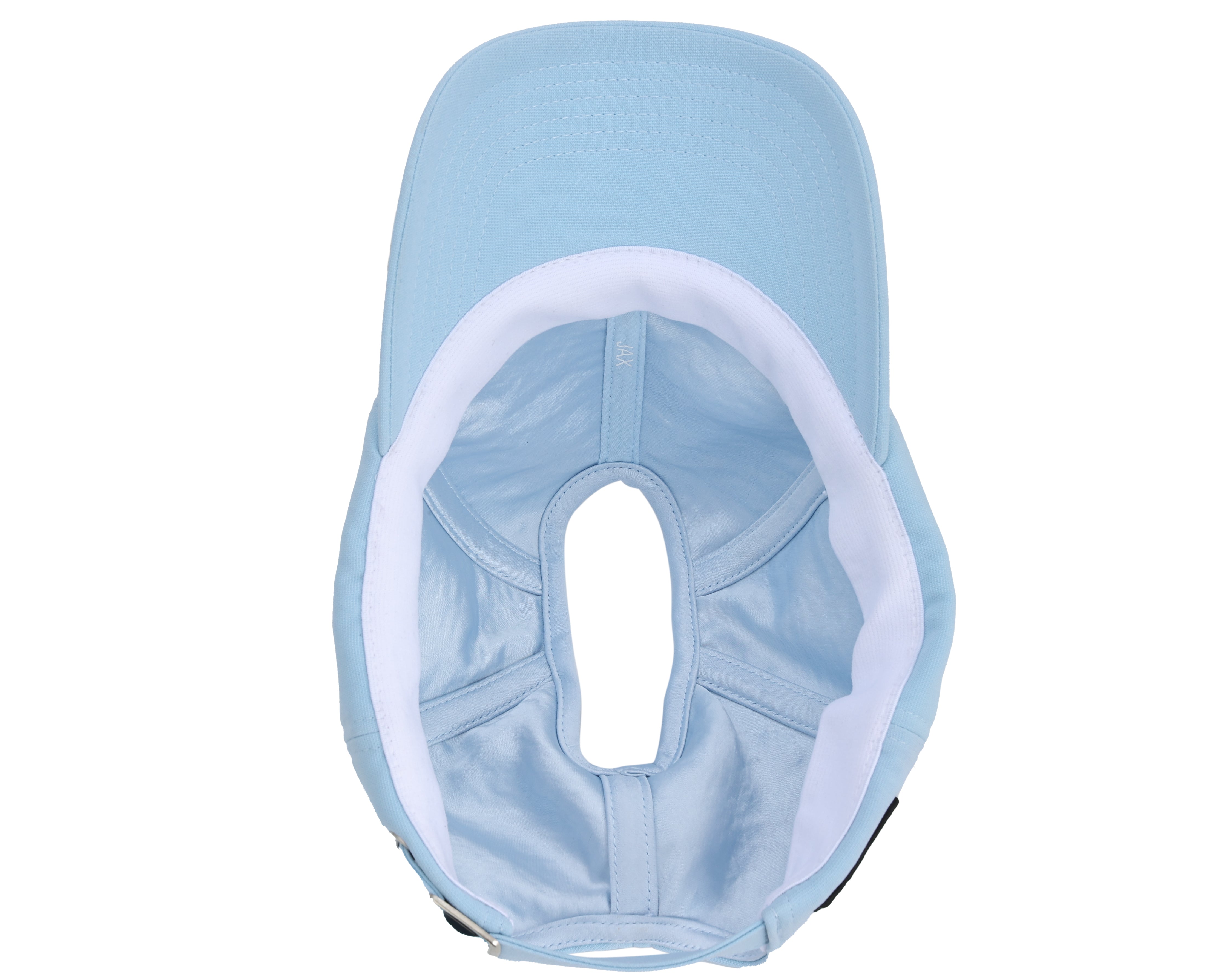 JAX: satin-lined high ponytail hat for textured hair and protective styles