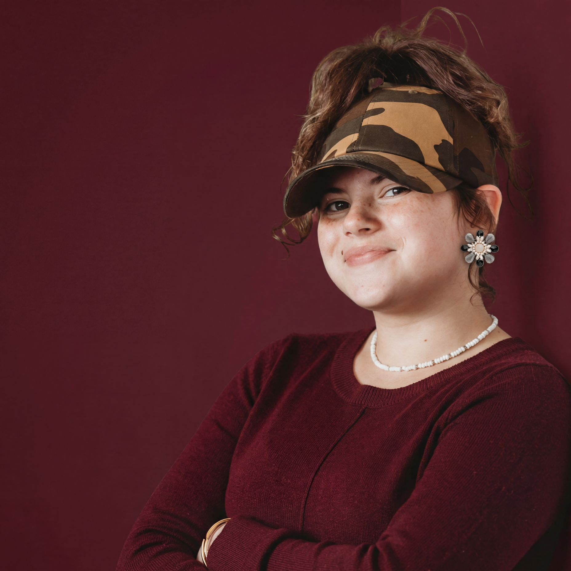 PNT: Satin-Lined High Ponytail Hat for Women