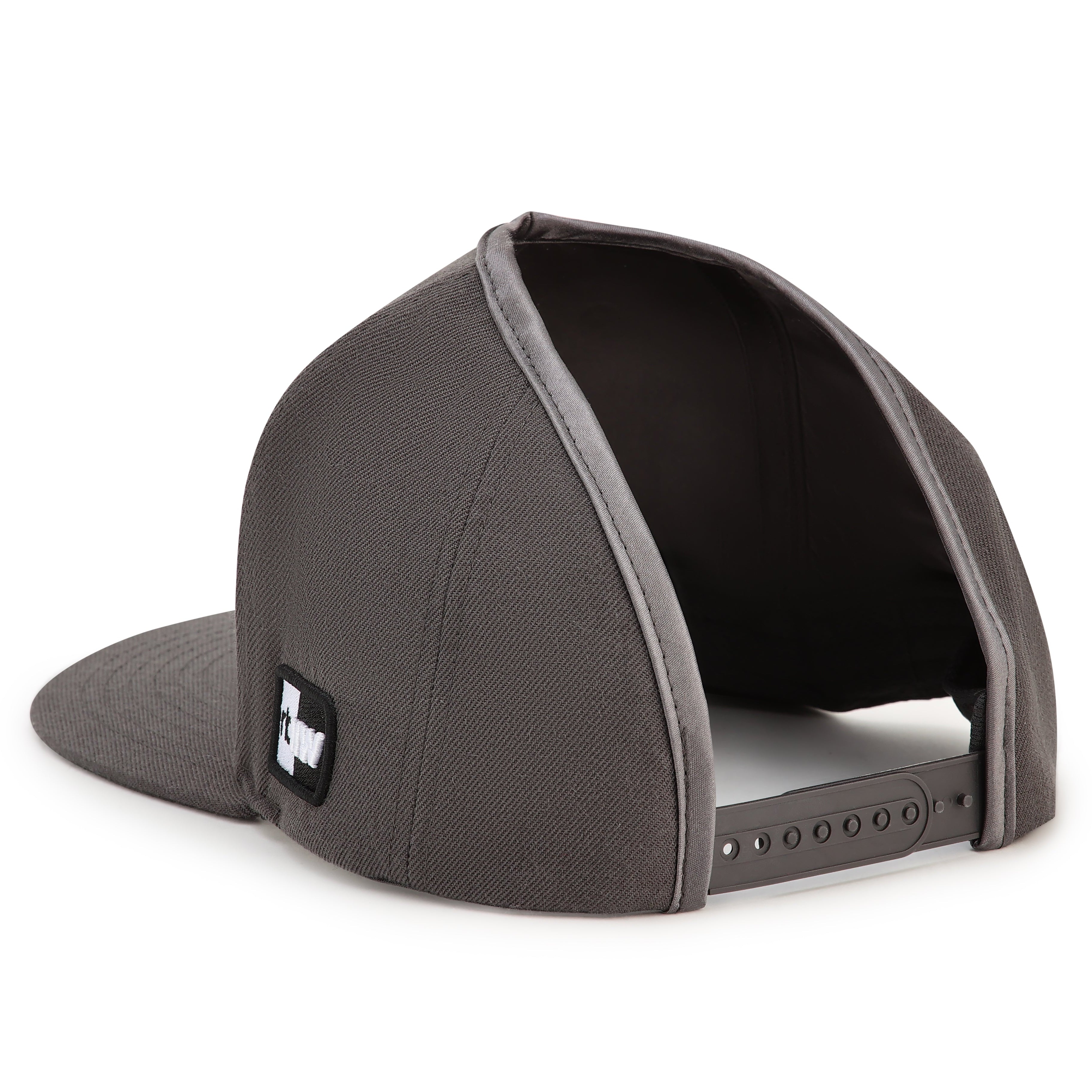 Gray UEL GZO SNAP viewed from the back, showing the rbHW logo and adjustable closure.