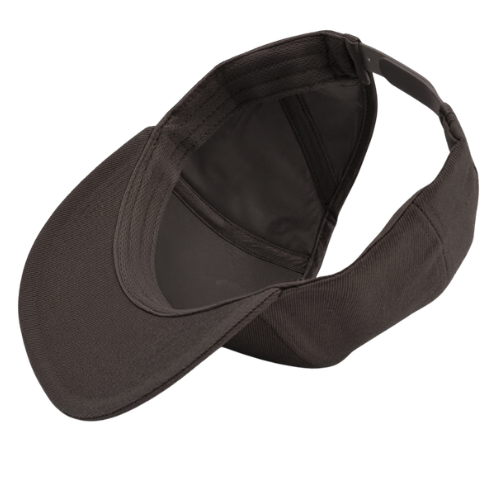 Interior view of the gray Rosebloom GZO SNAP, showing its satin lining, PISTIL crown-height opening, and snapback closure.