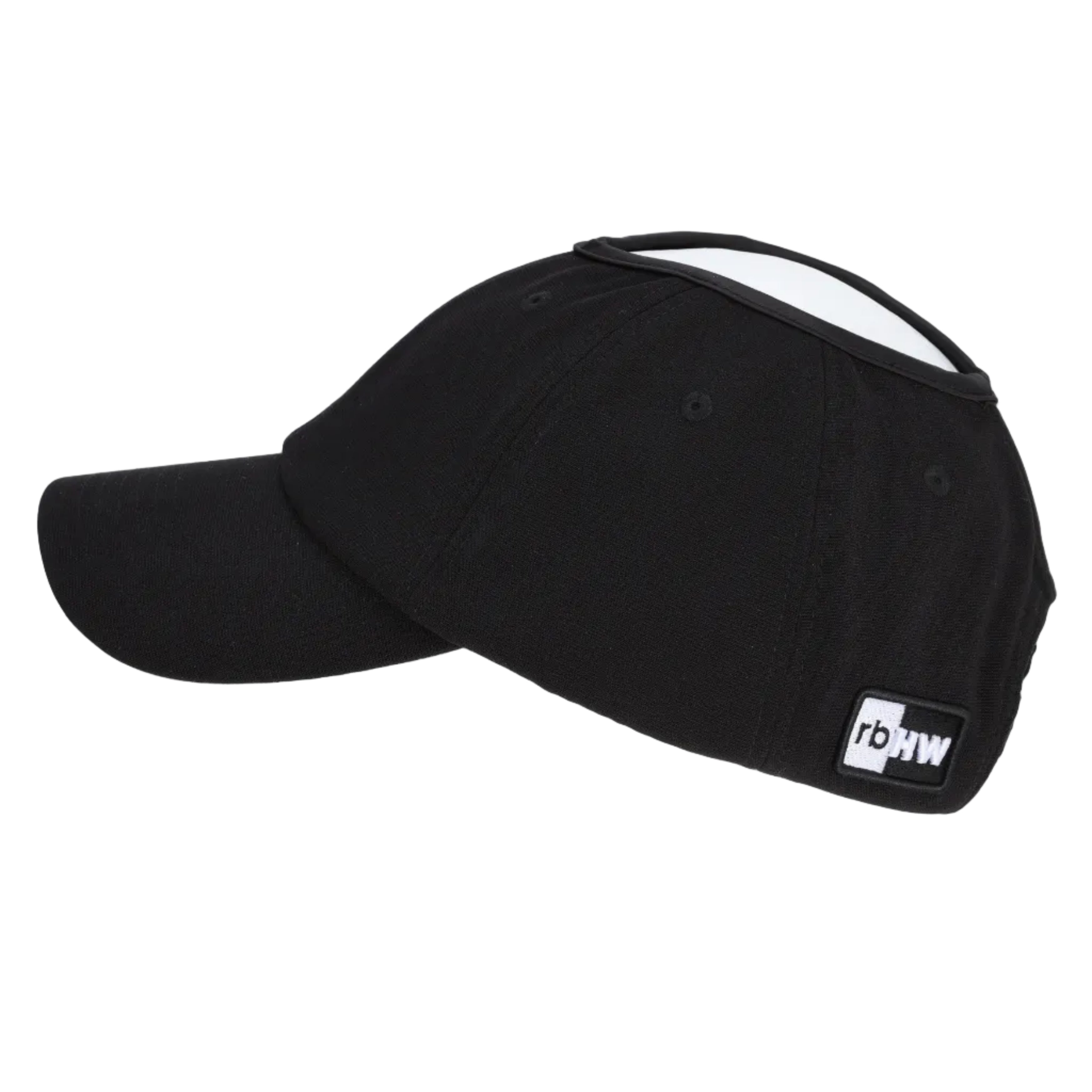 Side profile of the gray Rosebloom JAX hat, showing its structured crown, bill, and PETAL crown-height opening.
