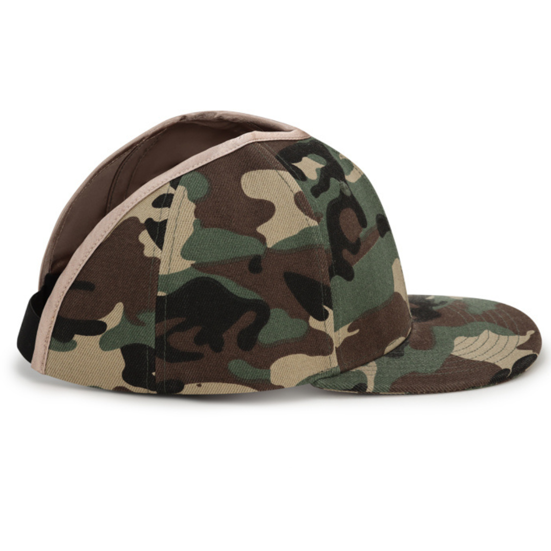 rosebloom headwear GZO STRECH satin lined XL ponytail hat for textured hair and locs