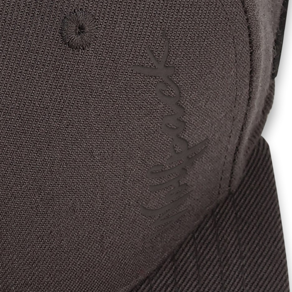 NC State Wolfpack Stretch Fit Hat for Locs and Textured Hair embroidery detail