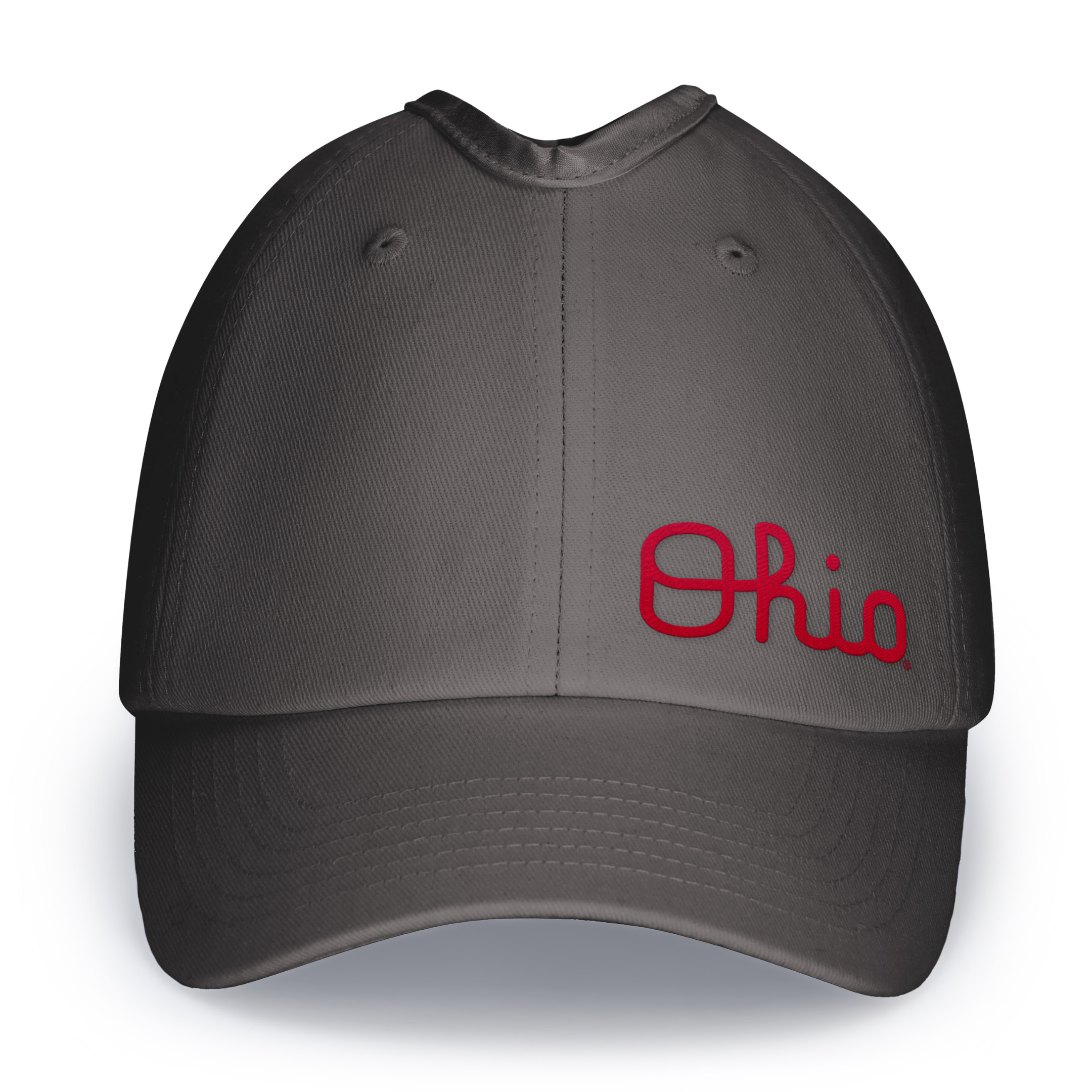 Rosebloom Headwear Ohio State script Ohio crown-height ponytail satin lined hat Rosebloom Headwear Ohio State script Ohio crown-height ponytail satin lined hat