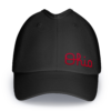 Rosebloom Headwear Ohio State script Ohio crown-height ponytail satin lined hat Rosebloom Headwear Ohio State script Ohio crown-height ponytail satin lined hat